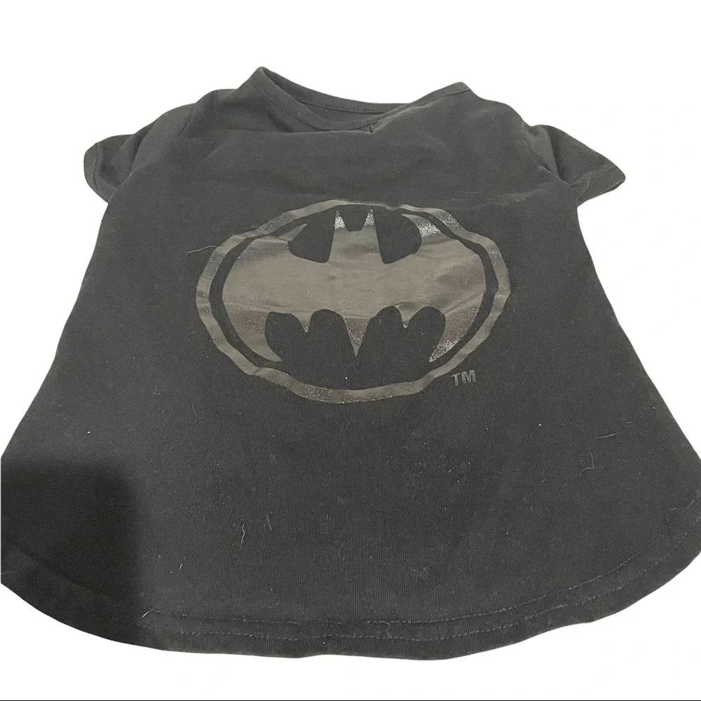 Batman Superhero Black Pet Dog Short Sleeve‎ Tshirt Clothing